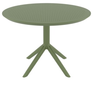 SKY OLIVE GREEN Φ105X74εκ. ΤΡΑΠΕΖΙ ΠΟΛ/ΝΙΟΥ