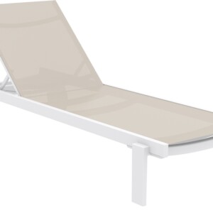 CASABLANCA ΞΑΠΛΩΣΤΡΑ WHITE/TAUPE ΑΛΟΥΜ-ΠΟΛ/ΝΙΟΥ