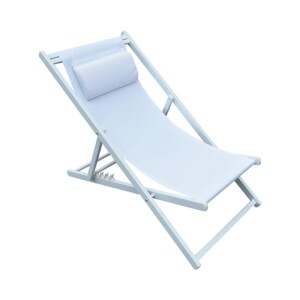 DEVIN ΣΕΖΛΟΝΓΚ WHITE ΑΛΟΥΜΙΝΙΟΥ 58X95-102X78-95εκ. - Image 2