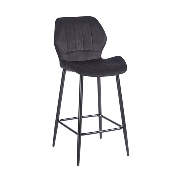 DYLAN BLACK VELVET ΥΦΑΣΜΑ 65εκ. ΣΚΑΜΠΟ ΜΕΤΑΛΛΙΚΟ 46X45X65-95εκ.