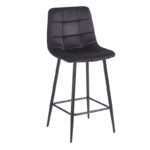 NORA BLACK VELVET ΥΦΑΣΜΑ 65εκ. ΣΚΑΜΠΟ ΜΕΤΑΛΛΙΚΟ 45X41X65-99εκ.