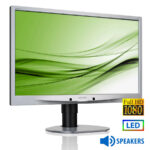 Used (A-) Monitor 241B4L LED/Philips/24``FHD/1920x1080/Wide/Silver/Black/w/Speakers/Grade A-/D-SUB &