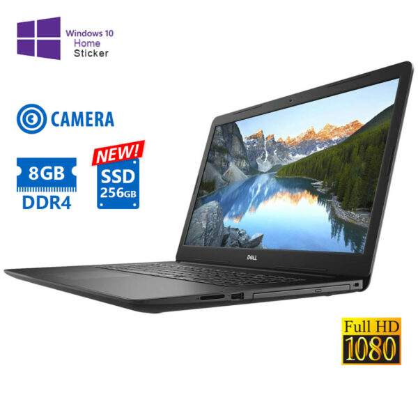 Dell Inspiron 3781 i3-7020U/17.3``FHD/8GB DDR4/256GB SSD New/DVD/Camera/10H Grade A Refurbished Lapt