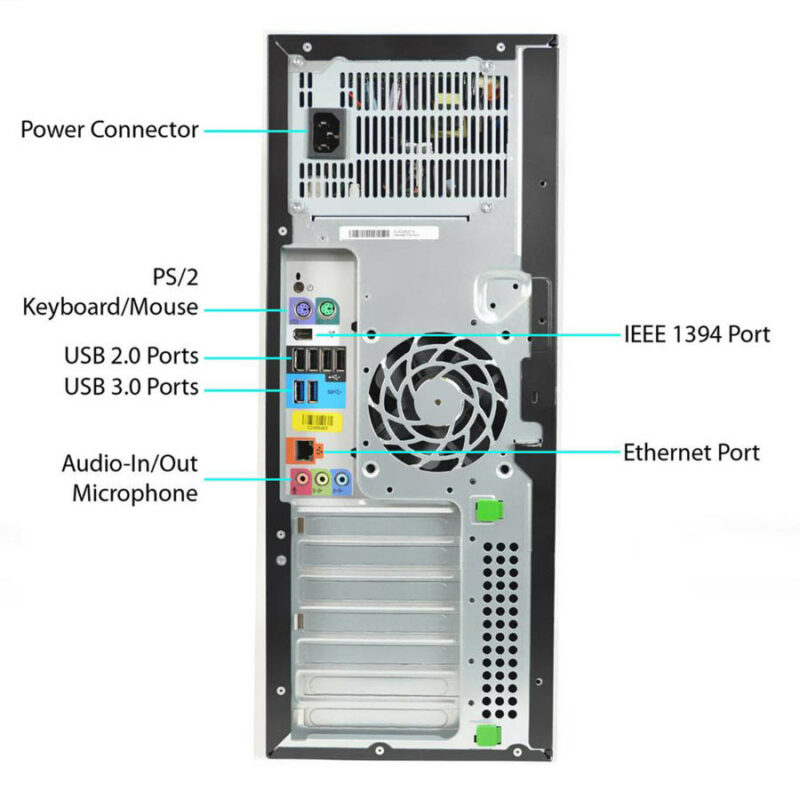 HP Z420 Tower Xeon E5-1650(6-Cores)/8GB DDR3/1TB/Nvidia 2GB/DVD/7P Grade A+ Workstation Refurbished
