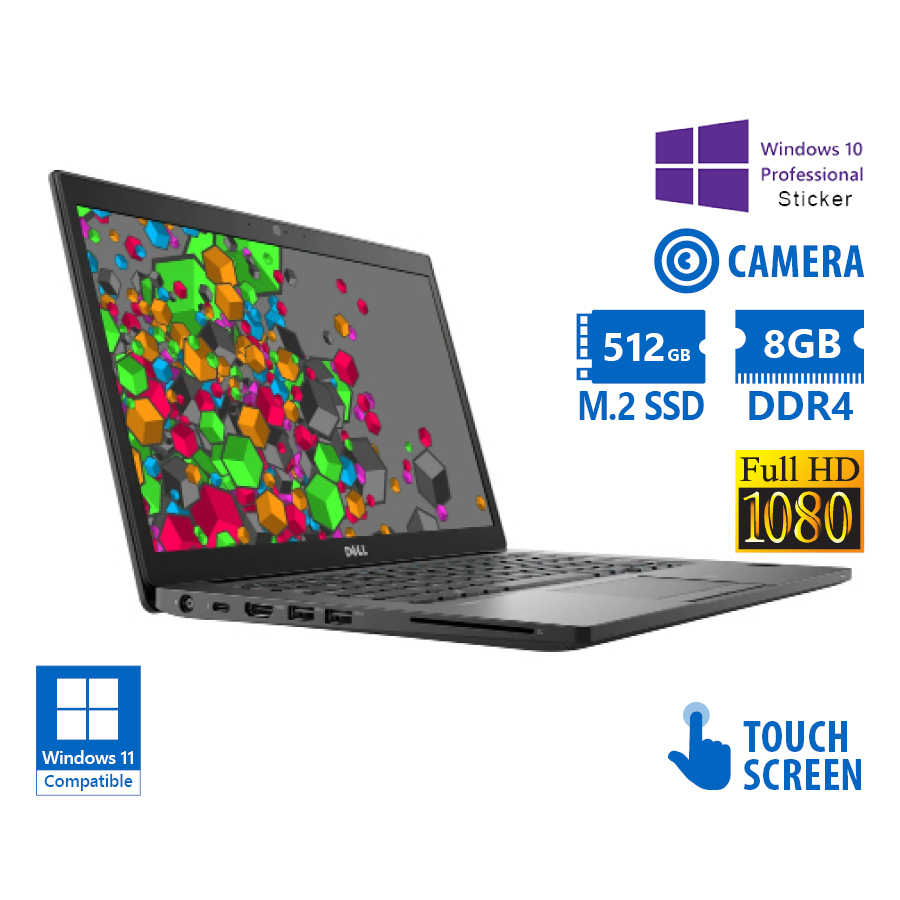 Dell (Α-) Latitude 7490 i5-8350U/14”FHD Touchscreen/8GB DDR4/512GB M.2 SSD/No ODD/Camera/10P Grade A Dell (Α-) Latitude 7490 i5-8350U/14”FHD Touchscreen/8GB DDR4/512GB M.2 SSD/No ODD/Camera/10P Grade A