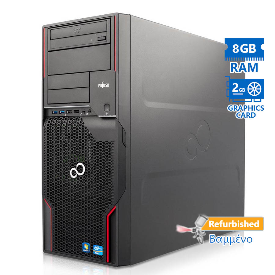 Fujitsu Celsius M720 Tower Xeon E5-1650(6-Cores)/8GB DDR3/1TB/Nvidia 2GB/DVD/7P Grade A+ Workstation Fujitsu Celsius M720 Tower Xeon E5-1650(6-Cores)/8GB DDR3/1TB/Nvidia 2GB/DVD/7P Grade A+ Workstation
