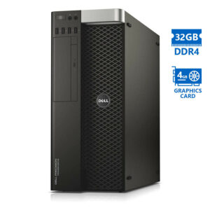 Dell Precision 5810 Tower Xeon E5-1620v3(4-Cores)/32GB DDR4/1TB/Nvidia 4GB/DVD/8P Grade A Workstatio