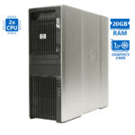 HP Z600 Tower Xeon 2x X5650(6-Cores)/20GB DDR3/500GB/Nvidia 1GB/DVD/7P Grade A Workstation Refurbish