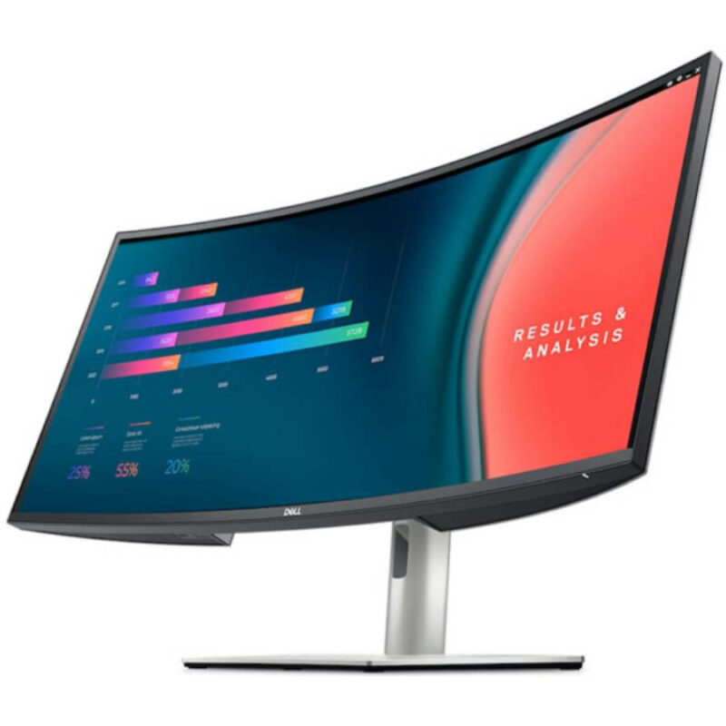 Used Monitor UltraSharp U3423WE Curved/Dell/34”UW-QHD/3440x1440/Silver/Black/w/Speakers/DP & 2xHDMI