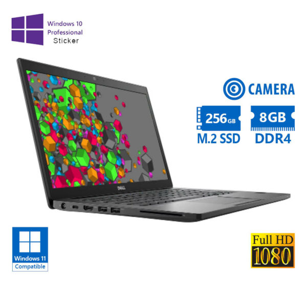 Dell Latitude 7490 i5-8250U/14”FHD/8GB DDR4/256GB M.2 SSD/No ODD/Camera/10P Grade A Refurbished Lapt