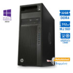 HP Z440 Tower Xeon E5-1650v4(6-Cores)/32GB DDR4/512GB M.2 SSD/Nvidia 512MB/DVD/10P Grade A+ Workstat