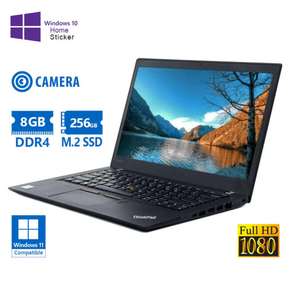 Lenovo ThinkPad T490 i5-8365U/14``FHD/8GB DDR4/256GB M.2 SSD/No ODD/Camera/10H Grade A Refurbished L