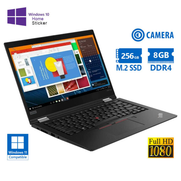 Lenovo (A-) ThinkPad X390 i5-8365U/13.3``FHD/8GB DDR4/256GB M.2 SSD/No ODD/Camera/10H Grade A- Refur