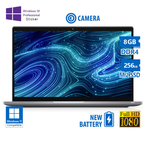 Dell Latitude 7420 Silver i5-1145G7/14``FHD/8GB DDR4/256GB M.2 SSD/No ODD/Camera/New Battery/10P Gra