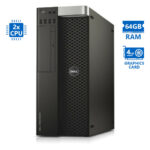 Dell Precision T5600 Tower Xeon 2xE5-2680(8-Cores)/64GB DDR3/500GB/No ODD/Nvidia 4GB/7P Grade A Work