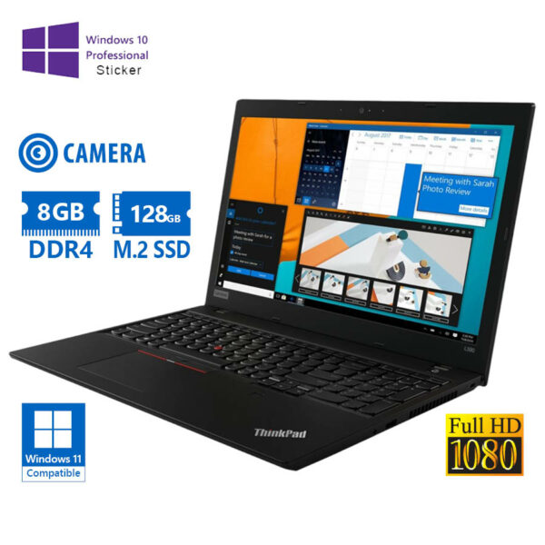 Lenovo (A-) ThinkPad L590 i5-8265U/15.6``FHD/8GB DDR4/128GB M.2 SSD/No ODD/Camera/10P Grade A- Refur