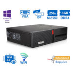 Lenovo M710s SFF WiFi i5-7400/8GB DDR4/256GB M.2 SSD/No ODD/10H Grade A+ Refurbished PC