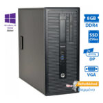 HP 800G2 Tower i5-6500/8GB DDR4/256GB SSD/DVD/10H Grade A+ Refurbished PC