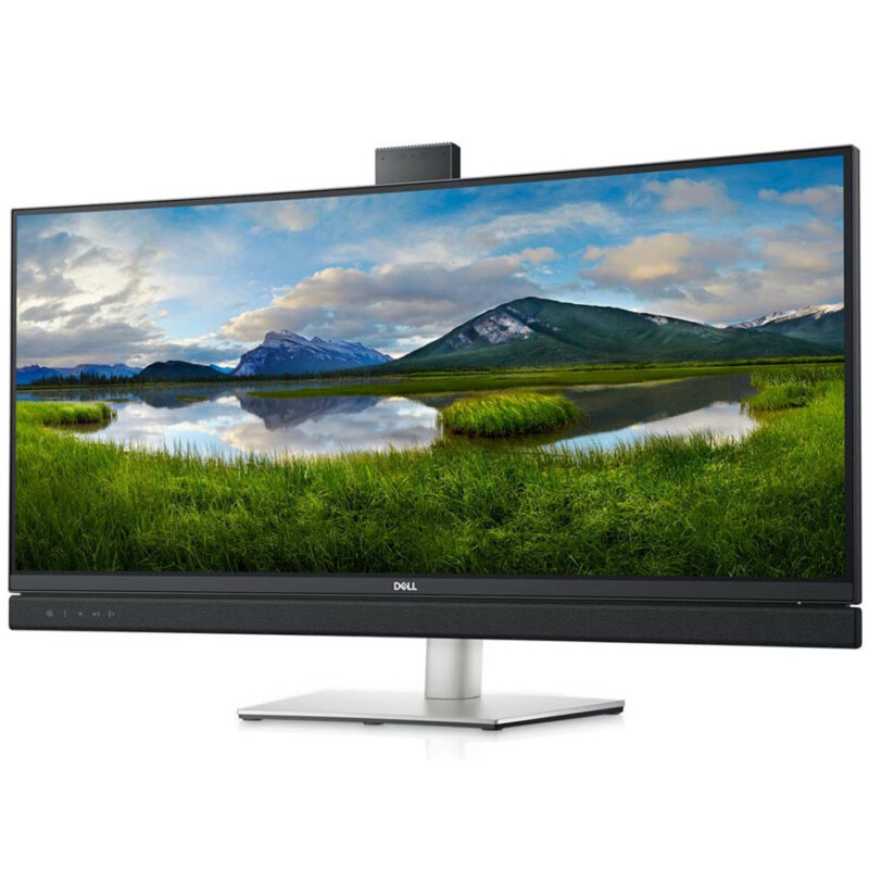 Used (A-) Monitor C3422WE Curved Video Conferencing/Dell/34``UW-QHD/w/Camera/3440x1440/Black/w/Speak