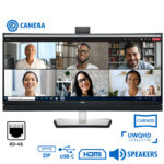 Used (A-) Monitor C3422WE Curved Video Conferencing/Dell/34``UW-QHD/w/Camera/3440x1440/Black/w/Speak