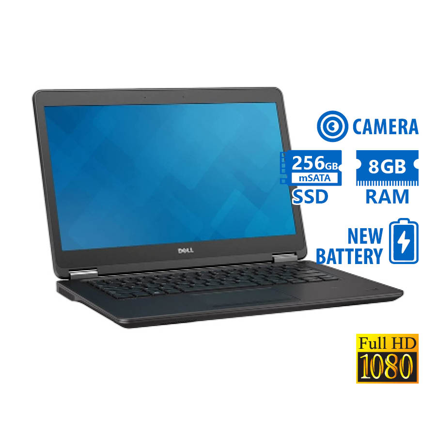 Dell Latitude E7450 i7-5600U/14``FHD/8GB DDR3/256GB mSATA SSD/No ODD/Camera/New Battery/8P Grade A R Dell Latitude E7450 i7-5600U/14``FHD/8GB DDR3/256GB mSATA SSD/No ODD/Camera/New Battery/8P Grade A R