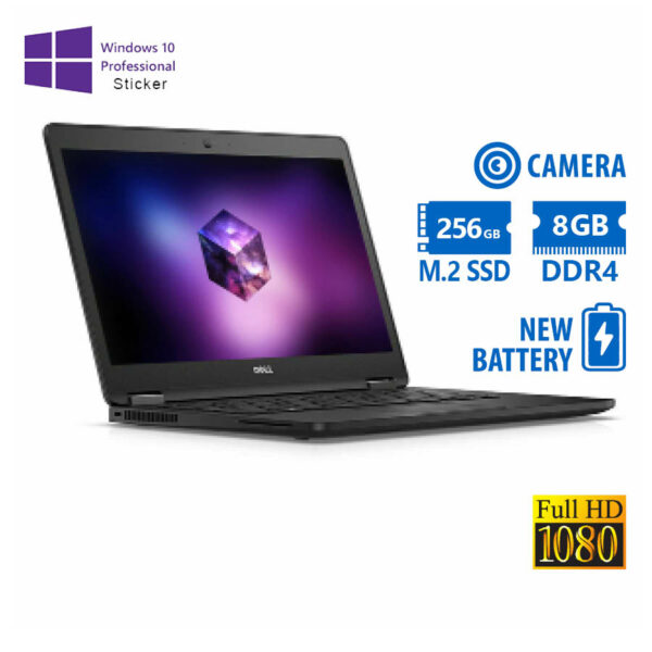 Dell Latitude E7470 i7-6600U/14”FHD/8GB DDR4/256GB M.2 SSD/No ODD/Camera/New Battery/10P Grade A Ref