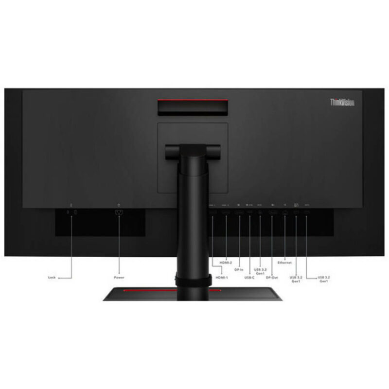 Used Monitor ThinkVision P34w-20 Curved/Lenovo/34``UW-QHD/3440x1440/Black/w/Speakers/DP & HDMI & USB