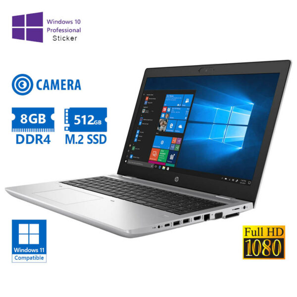 HP (A-) ProBook 650 G5 i5-8365U/15.6``FHD/8GB DDR4/512GB M.2 SSD/No ODD/Camera/10P Grade A- Refurbis