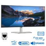Used (A-) Monitor UltraSharp U3821DW Curved/Dell/38”UW-QHD/3840x1600/Silver/Black/w/Speakers/Grade A