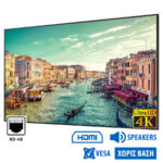 Used Signage Display QM75R-A LED/Samsung/75``Ultra HD 4K/3840x2160/Black/w/Speakers/DVI-D & DP & HDM