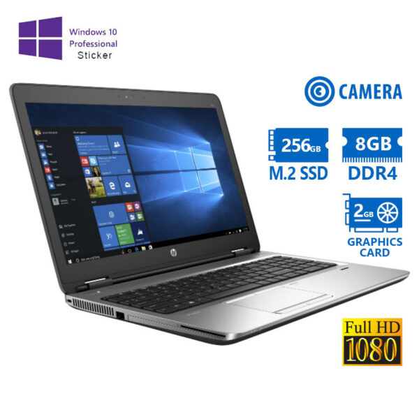 HP (A-) ProBook 650 G2 i7-6600U/15.6``FHD/8GB DDR4/256GB M.2 SSD/DVD/Radeon R7 M365X (2GB)/Camera/10