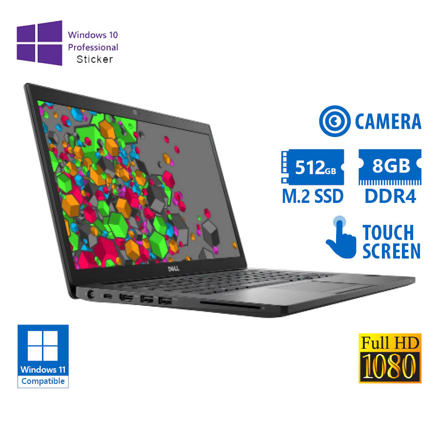 Dell Latitude 7490 i5-8350U/14”FHD Touchscreen/8GB DDR4/512GB M.2 SSD/No ODD/Camera/10P Grade A Refu Dell Latitude 7490 i5-8350U/14”FHD Touchscreen/8GB DDR4/512GB M.2 SSD/No ODD/Camera/10P Grade A Refu