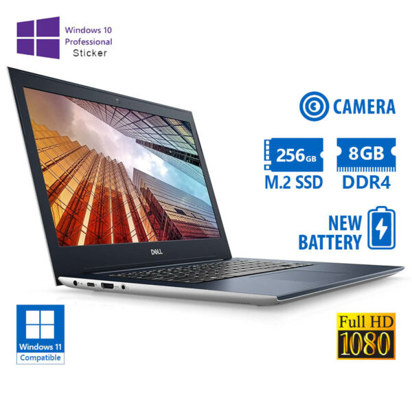 Dell (A-) Vostro 5471 i5-8250U/14”FHD/8GB DDR4/256GB M.2 SSD/No ODD/Camera/New Battery/10P Grade A-