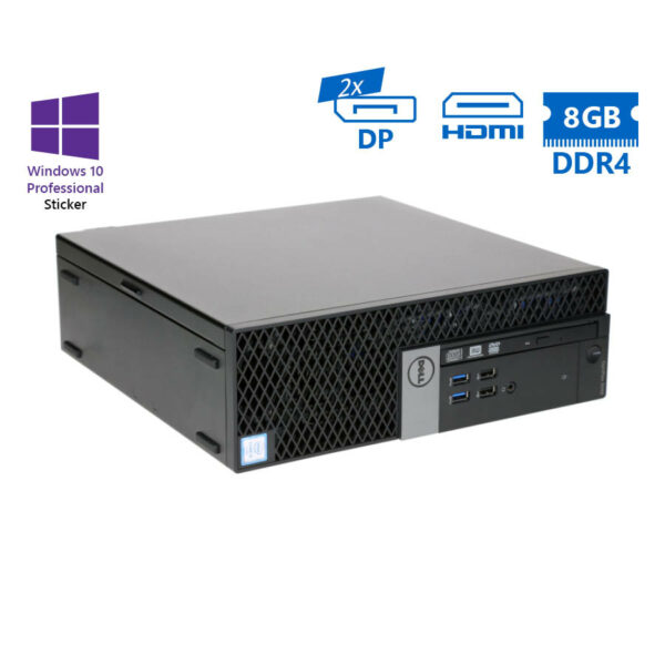 Dell 7040 SFF i5-6500/8GB DDR4/500GB/No ODD/10P Grade A Refurbished PC