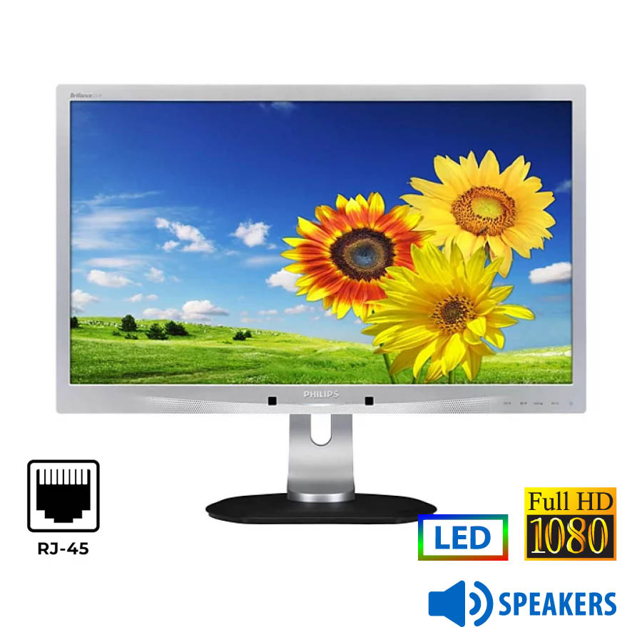 Used Monitor 231P4U LED/Philps/23``FHD/1920x1080/Wide/Silver/Black/w/Speakers/D-SUB & LAN & USB HUB Used Monitor 231P4U LED/Philps/23``FHD/1920x1080/Wide/Silver/Black/w/Speakers/D-SUB & LAN & USB HUB