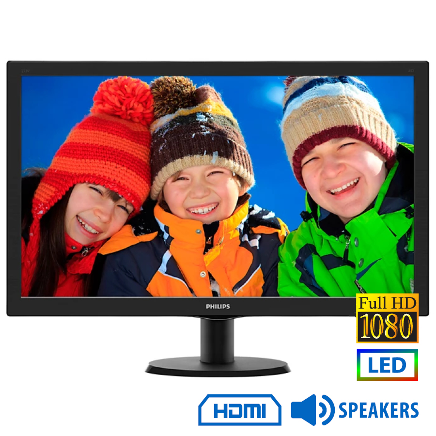 Used (A-) Monitor 273B5 LED/Philips/27``FHD/1920x1200/Wide/Black/w/Speakers/D-SUB & DVI-D & HDMI Used (A-) Monitor 273B5 LED/Philips/27``FHD/1920x1200/Wide/Black/w/Speakers/D-SUB & DVI-D & HDMI