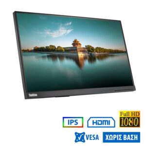 Used Monitor ThinkVision T22i-10 IPS LED/Lenovo/22``FHD/1920x1080/Wide/Black/No Stand/D-SUB & DP & H