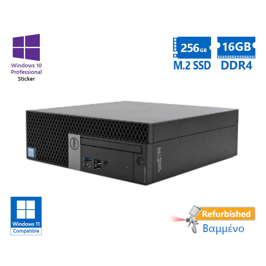 Dell 7060 WiFi i5-8500/16GB DDR4/256GB M.2 SSD/No ODD/10P Grade A+ Refurbished PC Dell 7060 WiFi i5-8500/16GB DDR4/256GB M.2 SSD/No ODD/10P Grade A+ Refurbished PC