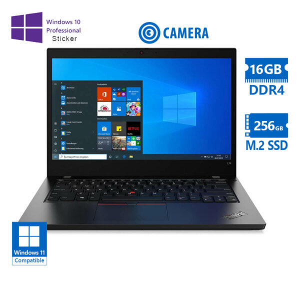 Lenovo ThinkPad T14 Gen 1 i5-10310U/14”/16GB DDR4/256GB M.2 SSD/No ODD/Camera/10P Grade A Refurbishe