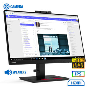 Used (A-) Monitor ThinkVision T24V-20 IPS LED/Lenovo/24``FHD/w/Camera/1920x1080/Wide/Black/w/Speaker