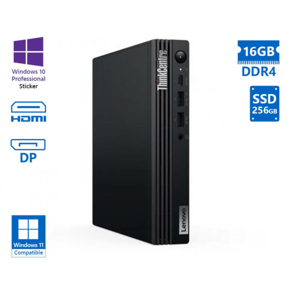 Lenovo ThinkCentre M70q Tiny i5-10400T/16GB DDR4/256GB SSD/No ODD/10P Grade A Refurbished PC