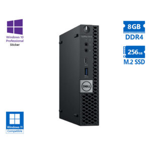Dell Optiplex 5070 DM i3-9100T/8GB DDR4/256GB M.2 SSD/No ODD/10P Grade A Refurbished PC