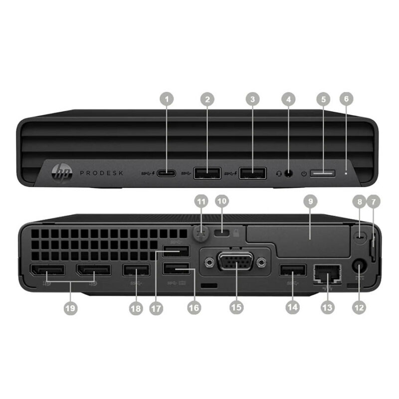 HP ProDesk 600G6 DM i5-10500T/16GB DDR4/256GB M.2 SSD/No ODD/10P Grade A Refurbished PC
