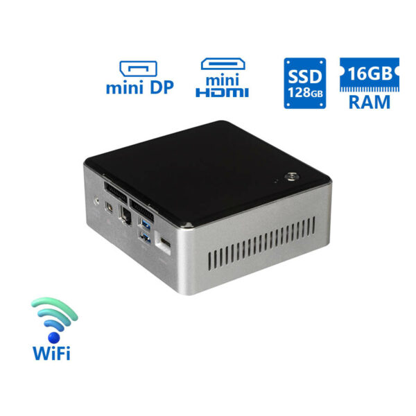 Intel NUC5I7RYH NUC WiFi i7-5557U/16GB DDR3/128GB SSD/No ODD/Grade A Refurbished PC