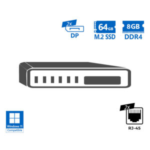 OEM Tiny Pentium Silver J5005/8GB DDR4/64GB M.2 SSD/No ODD/Grade A Refurbished PC