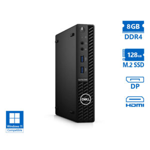 Dell Optiplex 3080 DM i3-10100/8GB DDR4/128GB M.2 SSD/No ODD/Grade A Refurbished PC