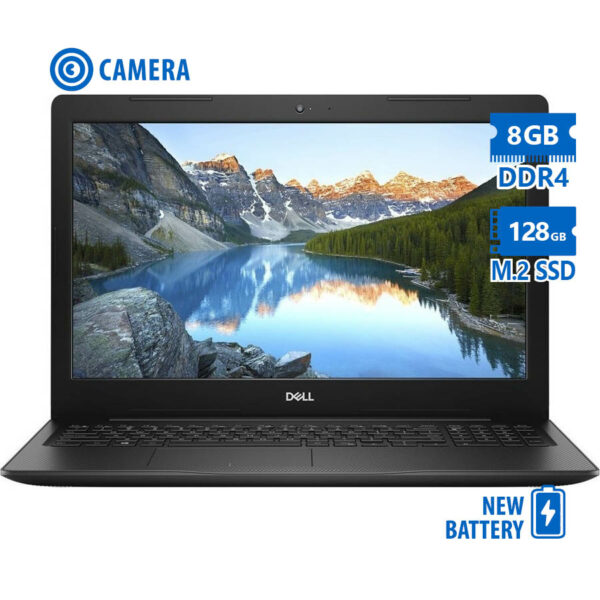 Dell Latitude 3580 i7-7200U/15.6``/8GB DDR4/128GB M.2 SSD/No ODD/Camera/New Battery/Grade A Refurbis