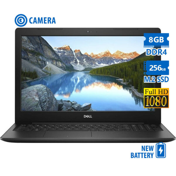 Dell Latitude 3580 i7-7200U/15.6”FHD/8GB DDR4/256GB M.2 SSD/No ODD/Camera/New Battery/Grade A Refurb