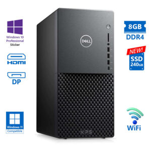 Dell XPS 8940 Tower WiFi i7-10700/8GB DDR4/240GB SSD New/DVD/10P Grade A Refurbished PC