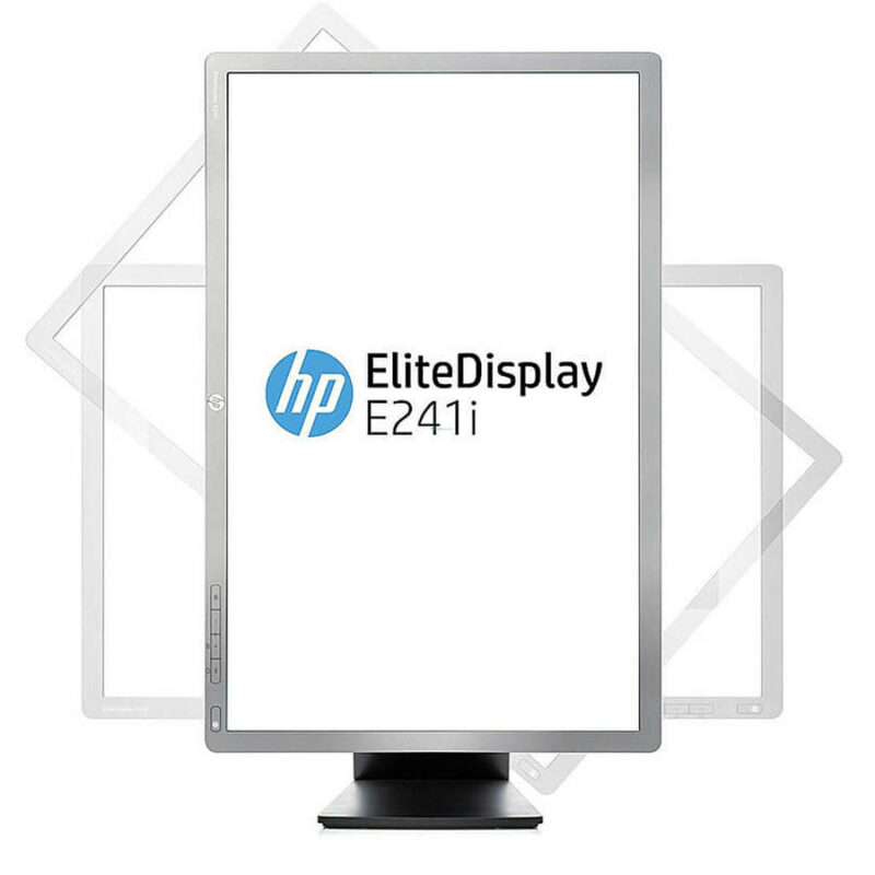 Used Monitor E241i IPS LED/HP/24``FHD/1920x1200/Wide/Silver/Black/D-SUB & DVI-D & DP & USB HUB